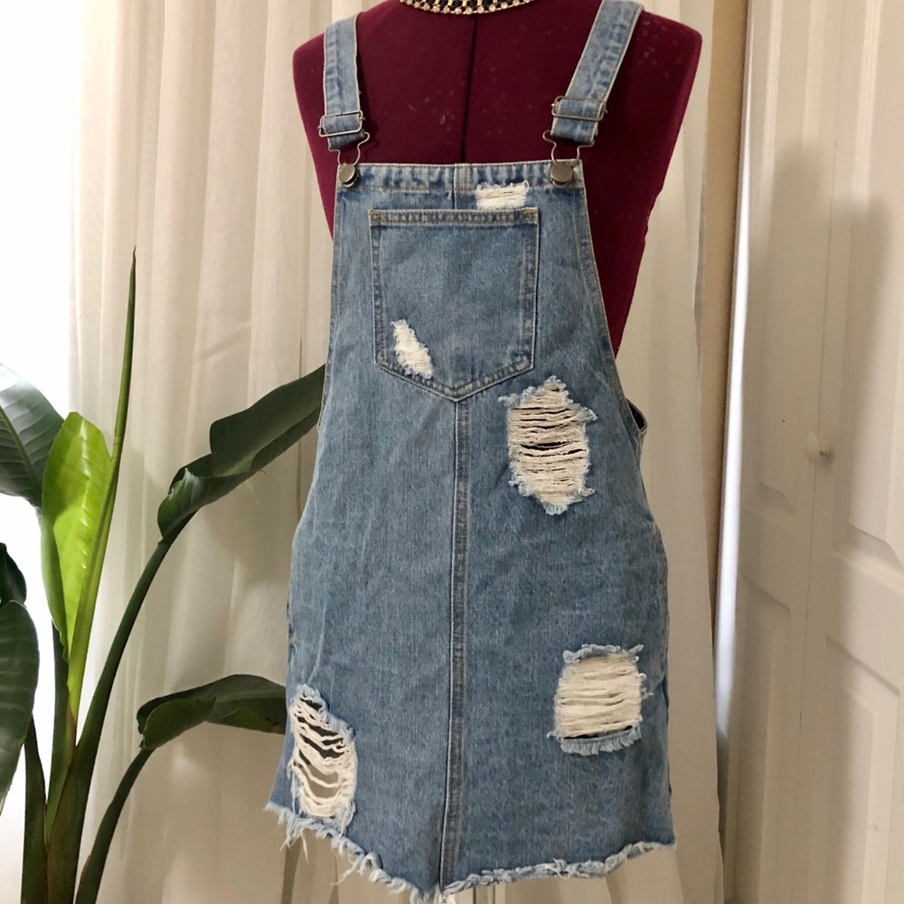 FOREVER 21 Denim Overall Dress
